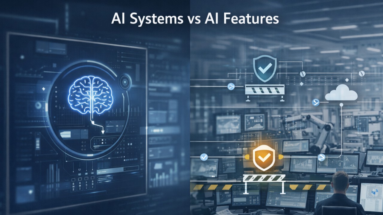 ai systems vs ai features why architecture beats demos