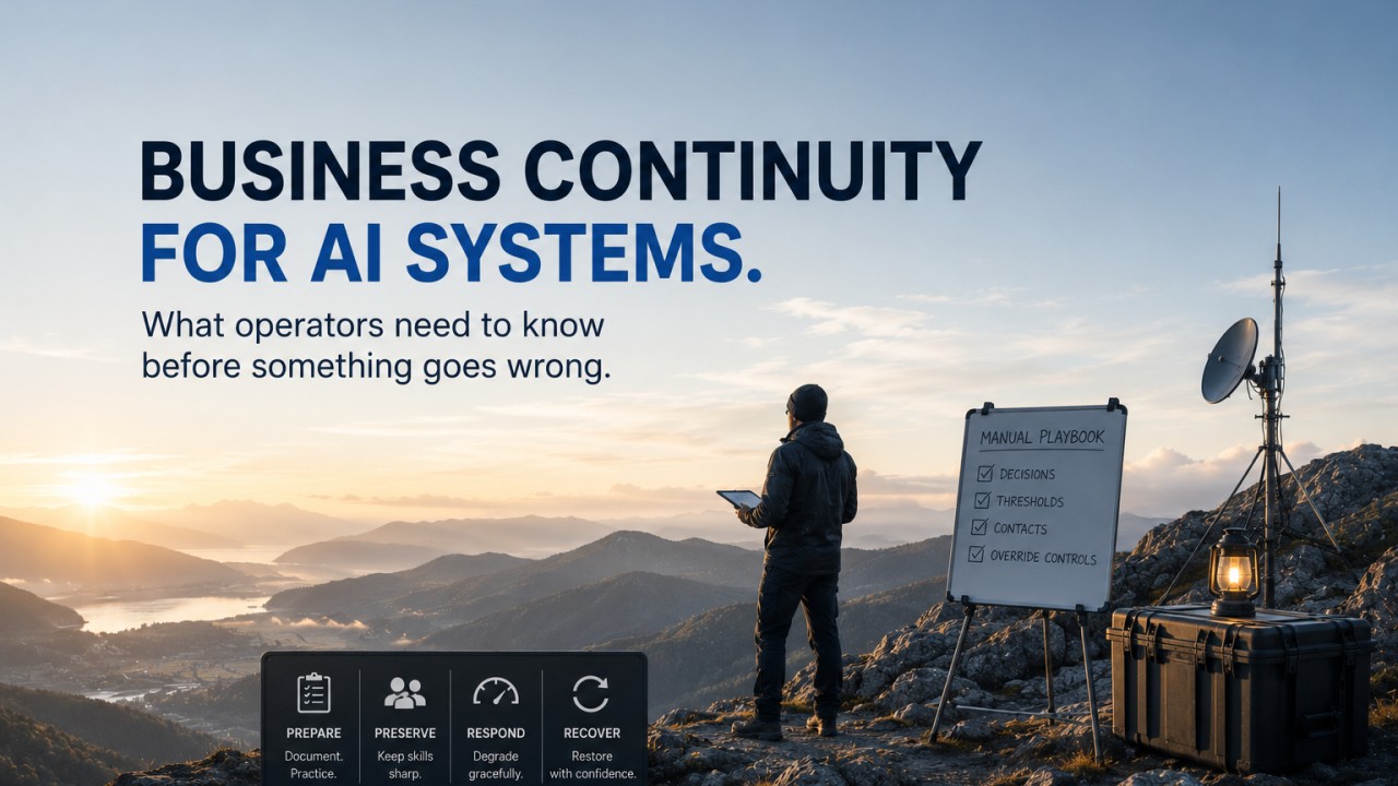 business continuity for ai systems what operators need to know before