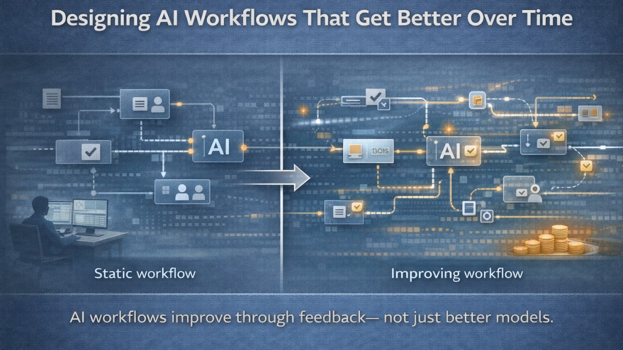 designing ai workflows that get better over time