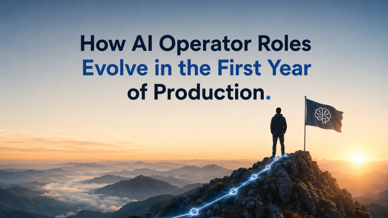 how ai operator roles evolve in the first year of production