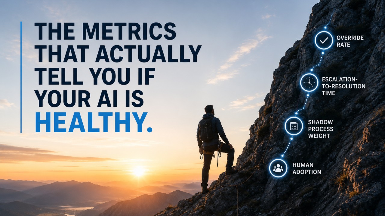 the metrics that actually tell you if your ai is healthy